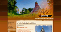 Desktop Screenshot of 4windslakelandtipis.co.uk